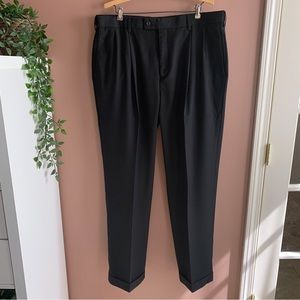 Louis Raphael Rosso mens black dress pants size 38